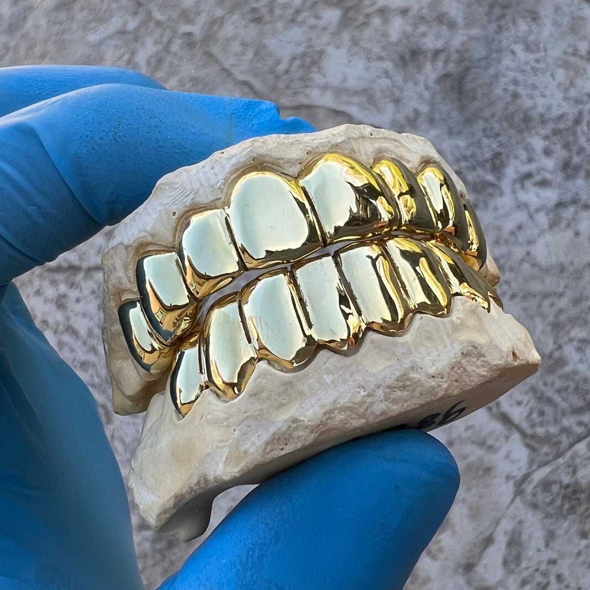 Solid hotsell 925 Sterling Silver Permanent Cut Custom Grillz Real Perm Look Cuts Full Teeth Grills