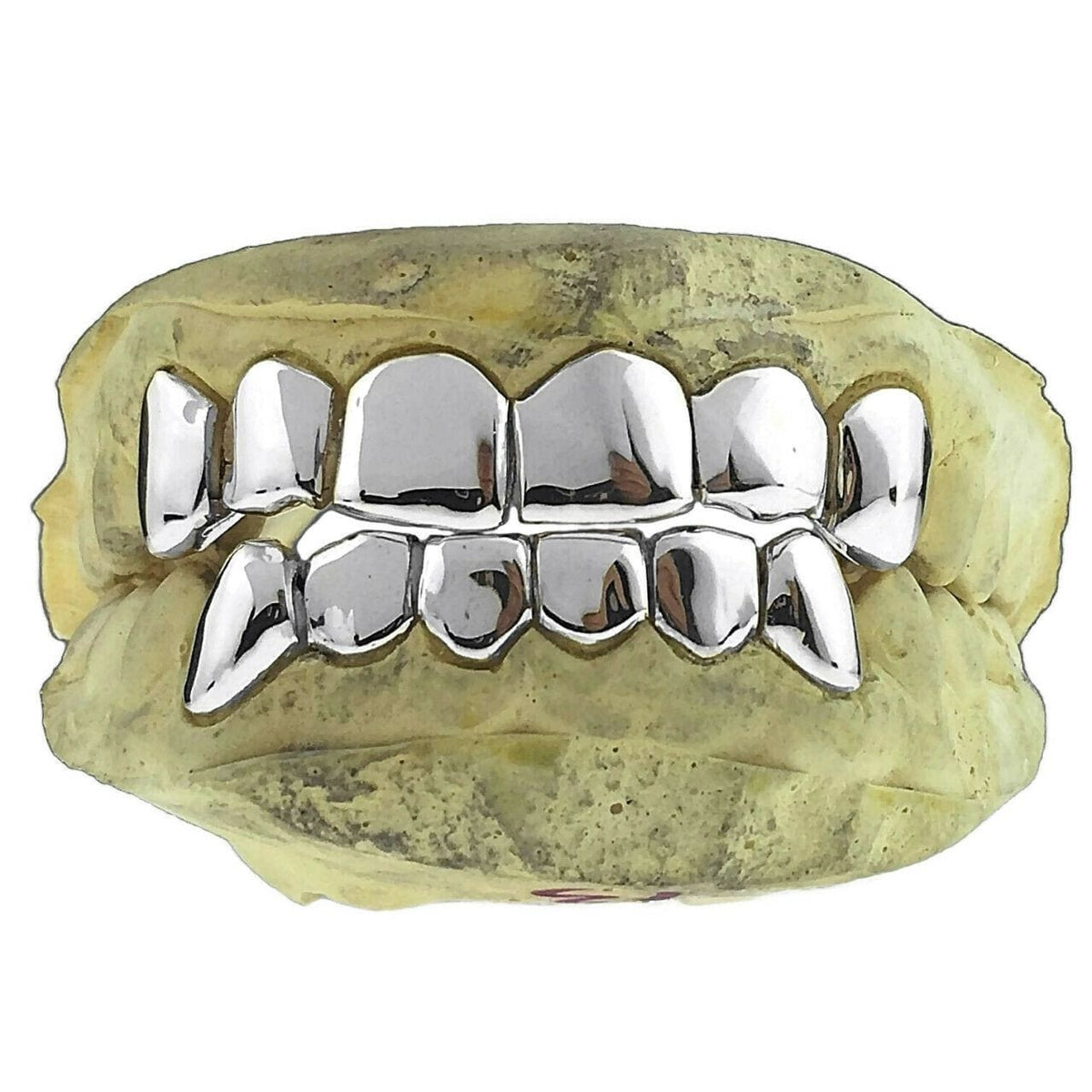 Solid Real 925 Sterling Silver Single Grill One Top Tooth Cap Cut Grillz