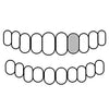 925 Sterling Silver Single Open Face Cap Custom Grillz (Choose Any Tooth)