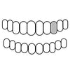 10K White Gold Single Open Face Cap Custom Grillz (Choose Any Tooth)