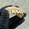 14K Gold Three Teeth /One Open Perm Cut Custom Grillz