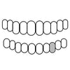 10K White Gold Single Open Face Cap Custom Grillz (Choose Any Tooth)