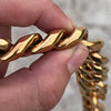 24K Gold Plated 316L Stainless Steel Figaro Chain Necklace 22MM 18"-30"