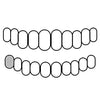 10K White Gold Single Open Face Cap Custom Grillz (Choose Any Tooth)