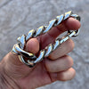 316L Stainless Steel Figaro Link Bracelet 22MM Thick 8-9.5"