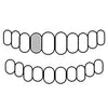 Real Diamonds 925 Sterling Silver Single Cap Custom Grillz (Choose Any Tooth)