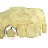 10K White Gold Single Open Face Cap Custom Grillz (Choose Any Tooth)