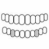 925 Sterling Silver Paw Print Vampire Fang Single Tooth or Canine Teeth Custom Grillz Set