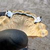 925 Sterling Silver Paw Print Vampire Fang Single Tooth or Canine Teeth Custom Grillz Set