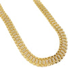 14K Gold Plated Watch Band Chain Iced Bling Out CZ Necklace 30"