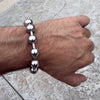 Ball Bead Bracelet 316L Stainless Steel Hollow Beaded Big Balls 12MM