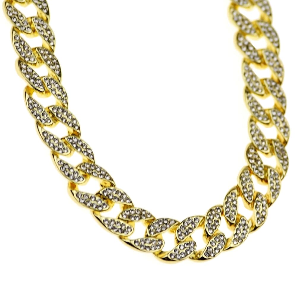 Cuban Link Gold Finish Iced 20