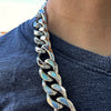 Figaro Link Chain 316L Stainless Steel Necklace 22MM Thick 18"-30"