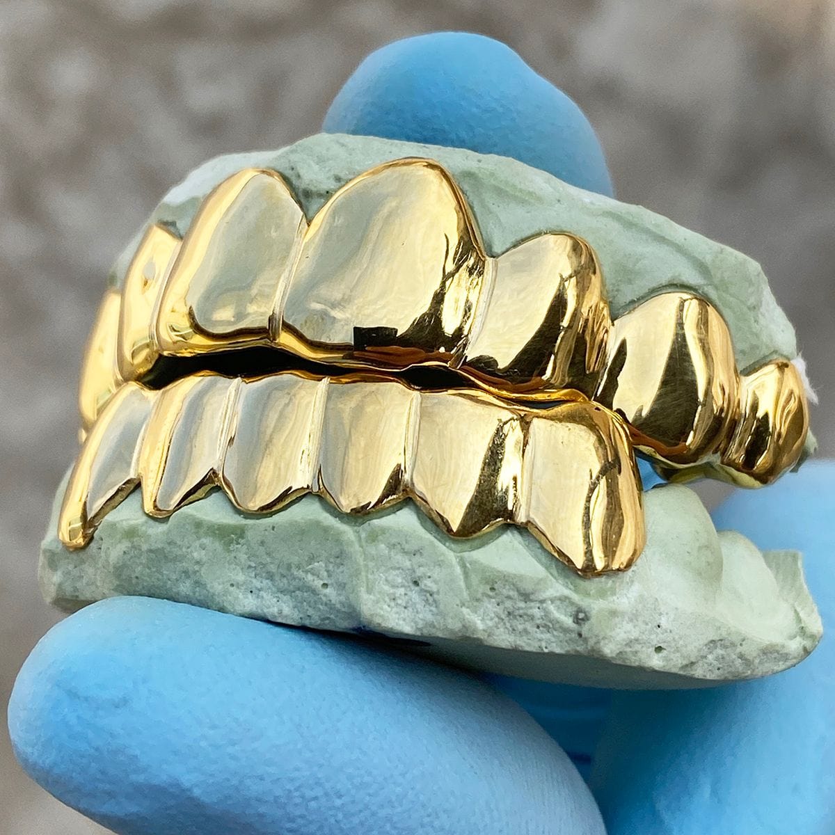 Custom Grillz Gold Plated over 925 Silver Handmade Grillz For Teeth