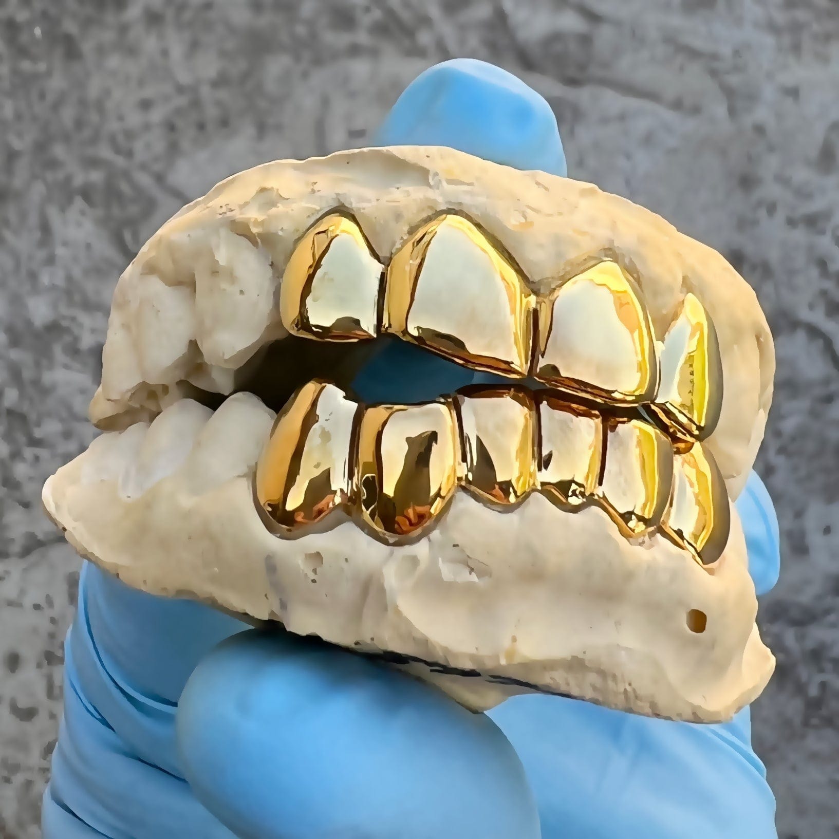 Permanent Cuts Gold Plated Custom Grillz. Gold Plated Over Real Solid 