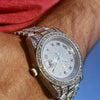 Men's Watch 15.3ct VVS Moissanite Iced Flooded Out 316F Stainless Steel