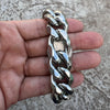 Mens Figaro Link Chain 316L Stainless Steel Heavy Necklace 22MM Thick 18"-30" in