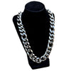 Mens Figaro Link Chain 316L Stainless Steel Heavy Necklace 22MM Thick 18"-30" in