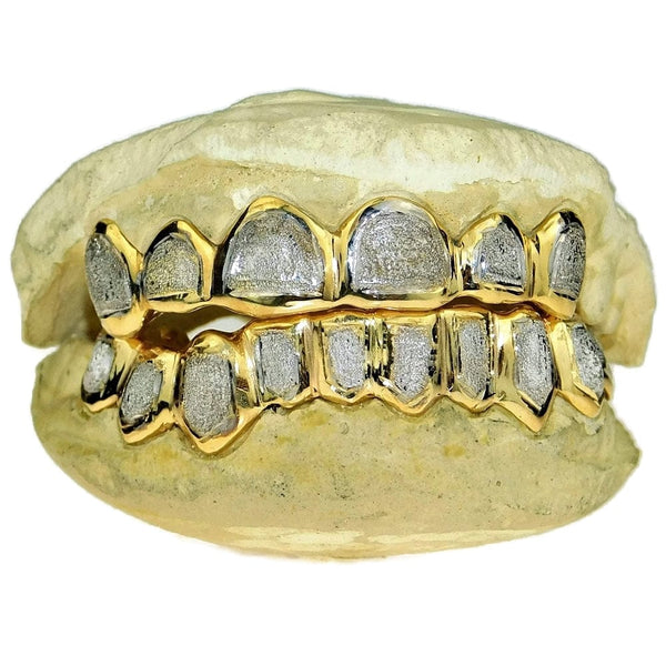 Diamond dust grillz fashion gold